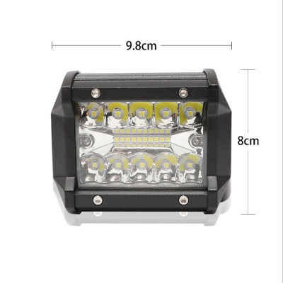 跨境电商 爆款LED灯4英寸60W越野车汽车三排LED工作灯宽照直照