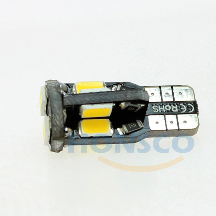 LED汽车灯示宽灯 牌照灯 W5W T10 BA9S BAX9S 10SMD 5730 正白