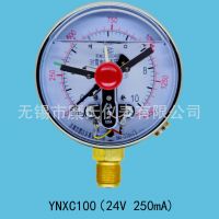 24V 磁簧耐震电接点压力表 YNXC100 24V0.25A耐震电接点压力表